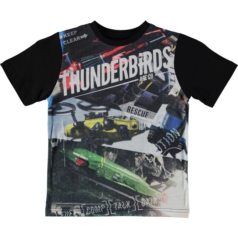 Tričko Character Thunderbirds dět. černá