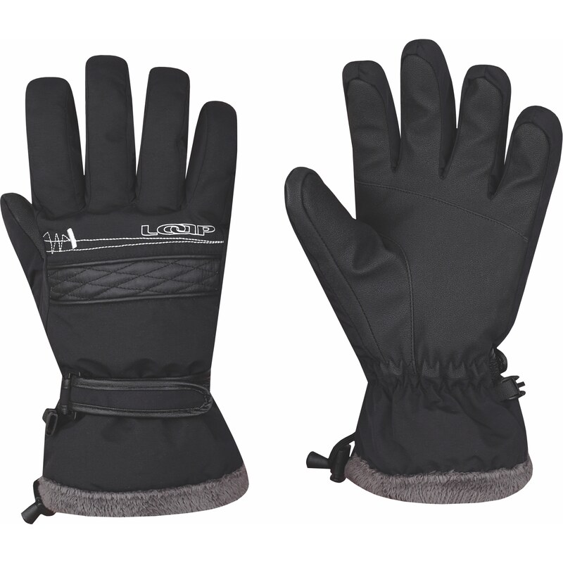 Loap Zimní prstové rukavice Velbone1 černá M