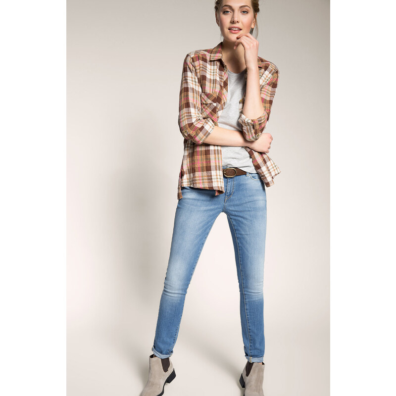 Esprit Skinny strečové džíny + vybělený vzhled