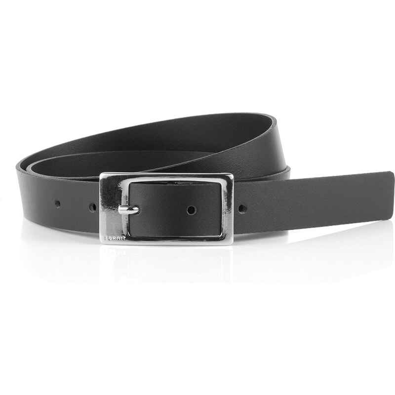 Esprit narrow smooth leather belt