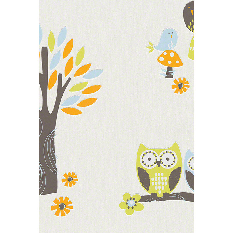 Esprit non-woven wallpaper, forest patterned