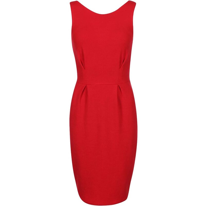 Červené pouzdrové šaty Closet