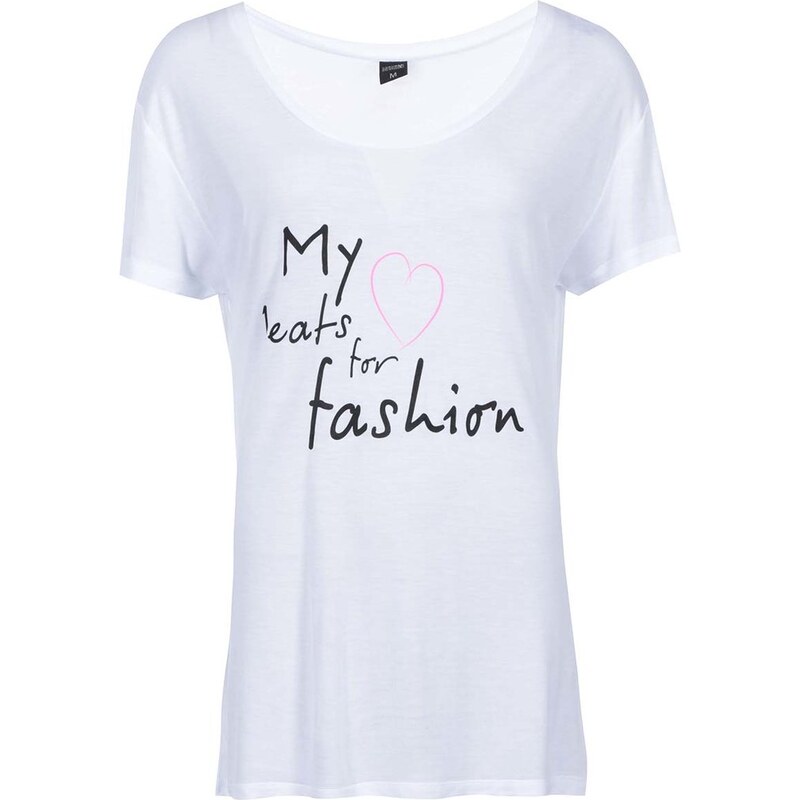 Bílé tričko s nápisem Haily´s Fashion