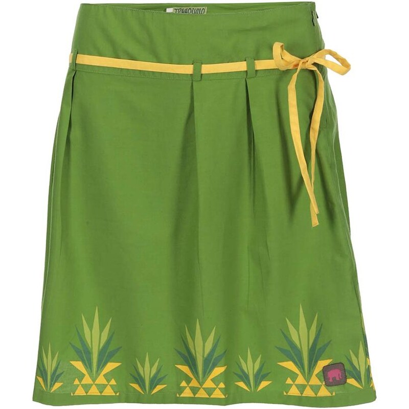Zelená sukně s ananasy Tranquillo Lora