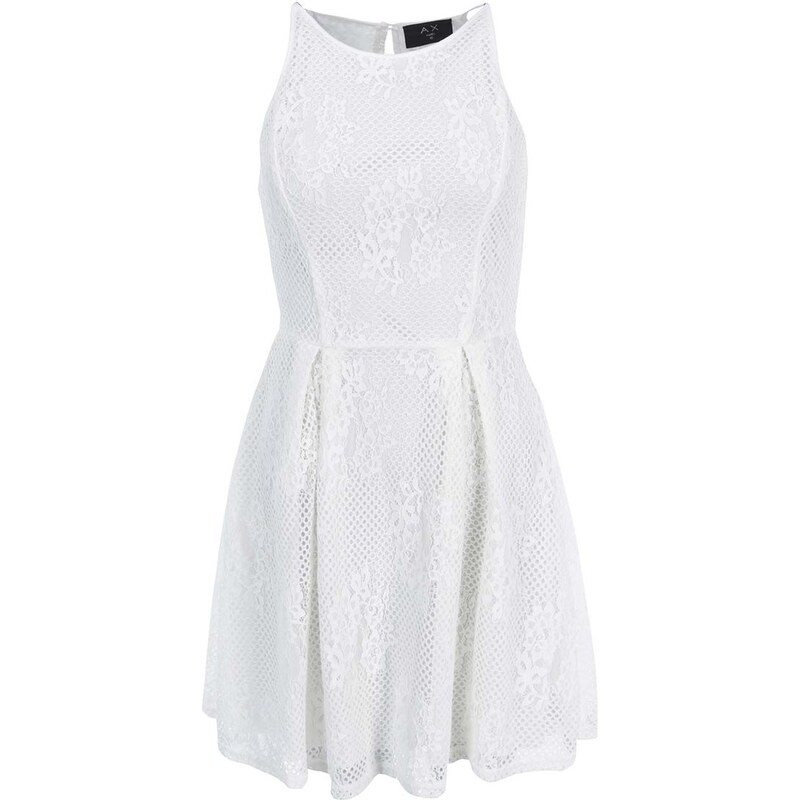 Bílé krajkované šaty AX Paris