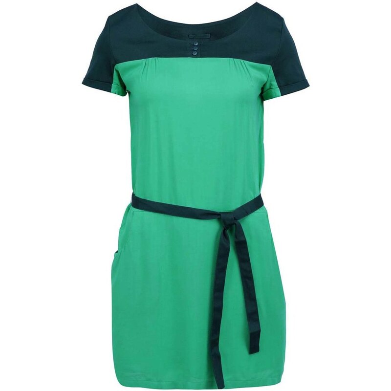 Zelené šaty s páskem Skunkfunk Jewel