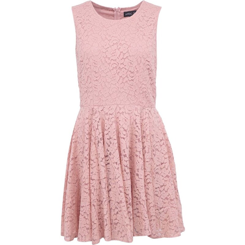 Růžové krajkované šaty Apricot