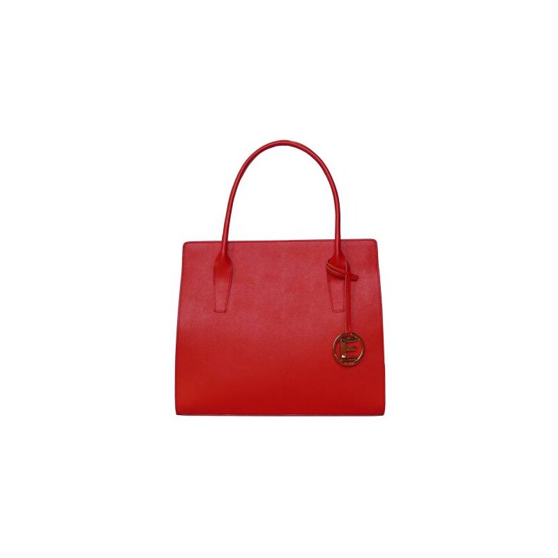 Elegantní kabelka z kůže Elega Nate červená Saffiano