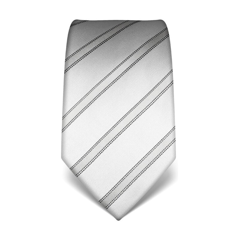 Elegantní kravata Vincenzo Boretti 21947 - stříbrná