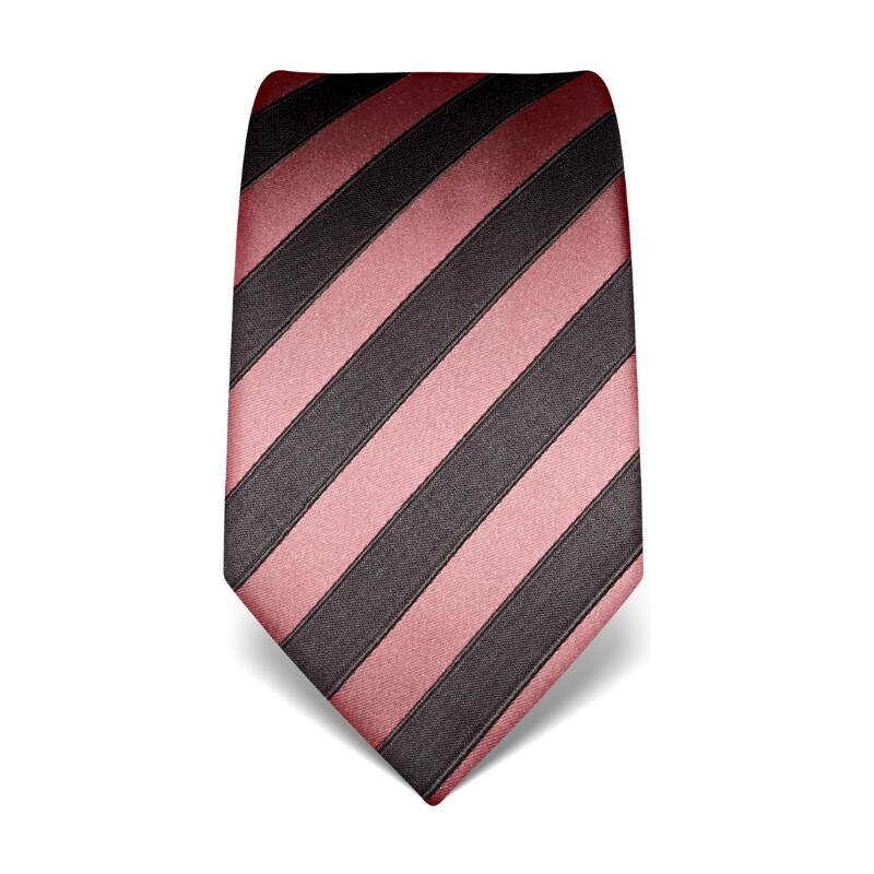 Pruhovaná kravata Vincenzo Boretti 21927 - staro růžová
