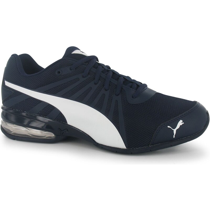 Puma Jago Leather Mens Trainers Navy