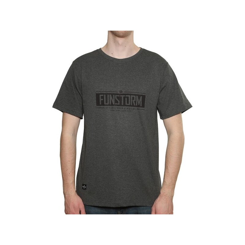 Pánské tričko Funstorm Evelt dark grey XL