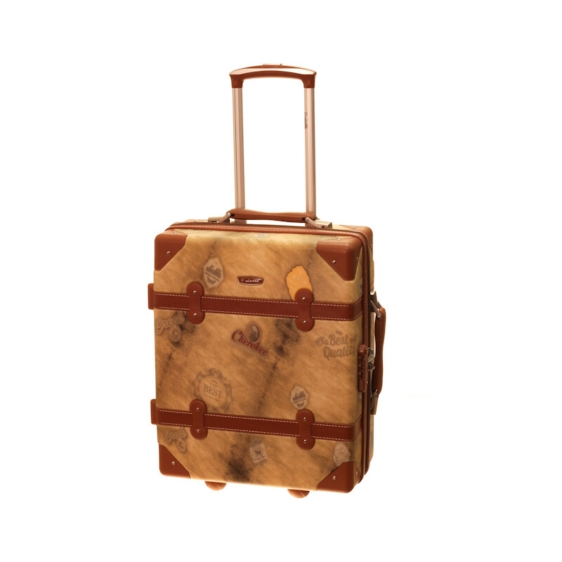 Cestovní kufr Dielle S 1950-50-44 hnědá