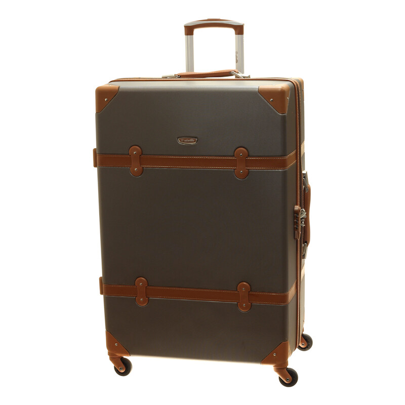 Cestovní kufr Dielle L 1950-70-25 hnědá