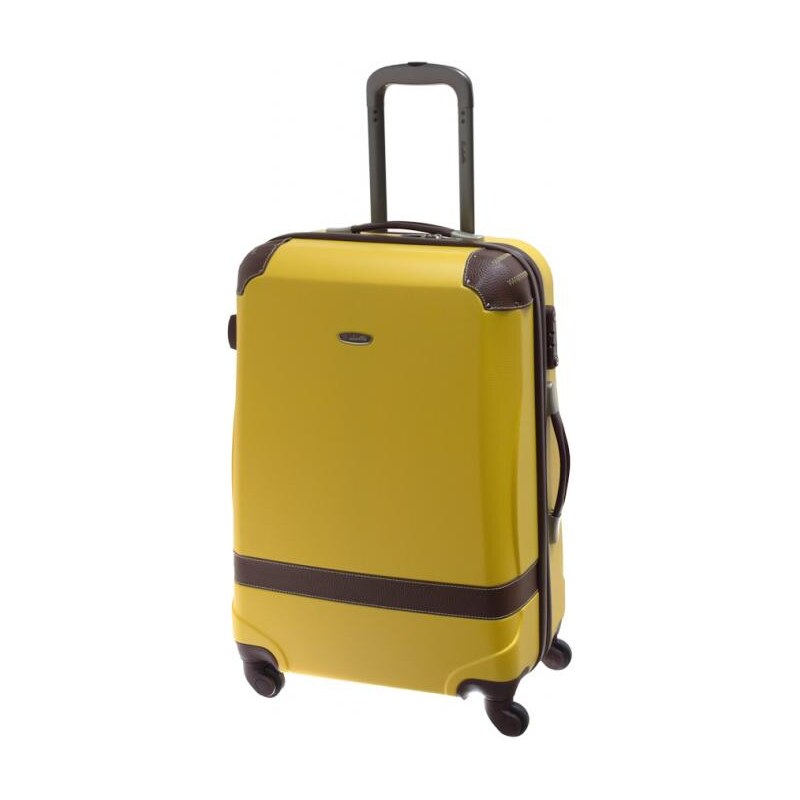 Cestovní kufr Dielle M 210-60-37 hořčicová