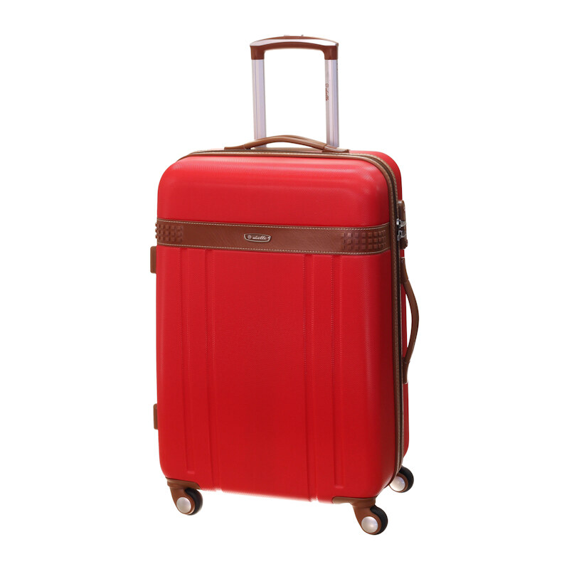 Cestovní kufr Dielle M 220-60-02 červená