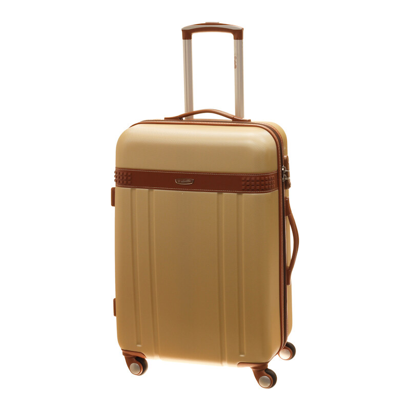 Cestovní kufr Dielle M 220-60-67 béžová