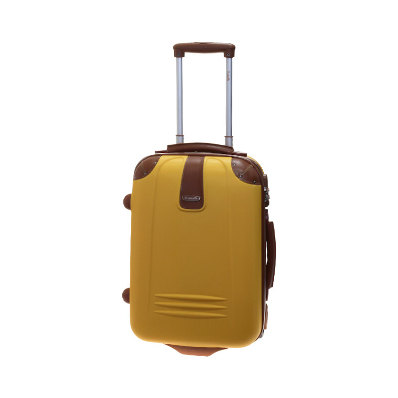 Cestovní kufr Dielle S 255-50-26 hořčicová