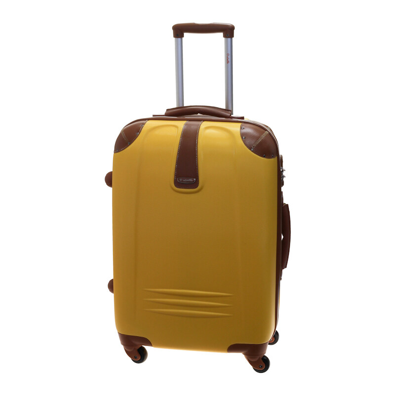 Cestovní kufr Dielle M 255-60-26 hořčicová
