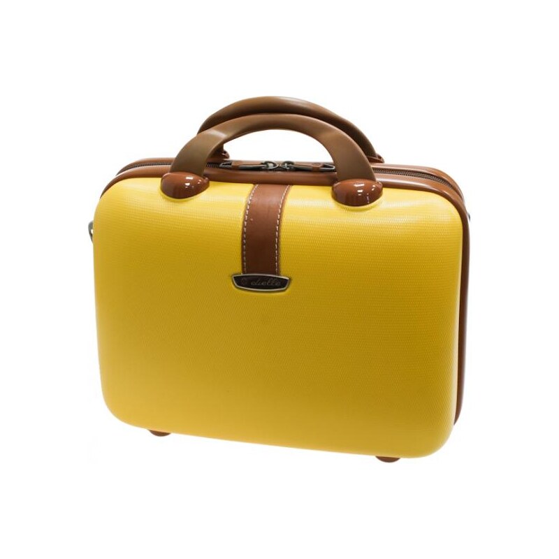 Kosmetický kufr Dielle 255-B-37 žlutá