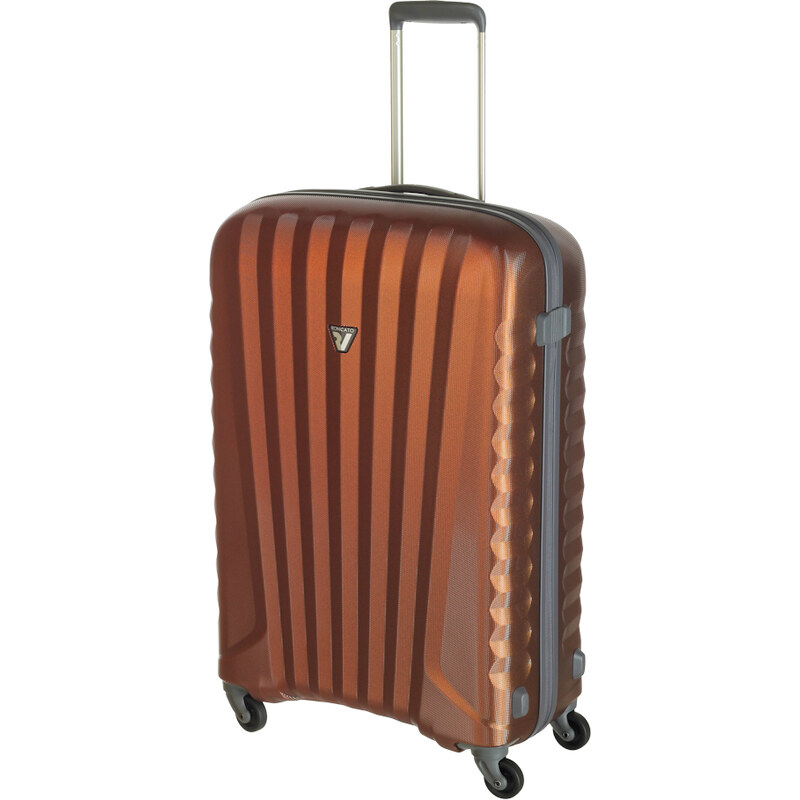 Cestovní kufr Roncato Uno ZIP ZSL M 5082-0224 bronzová