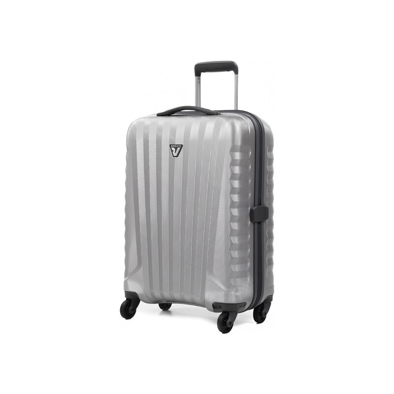 Cestovní kufr Roncato Uno ZIP ZSL S 5083-0225 stříbrná