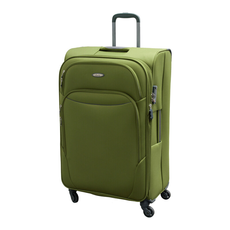 Cestovní kufr d&n L 7474-05 zelená