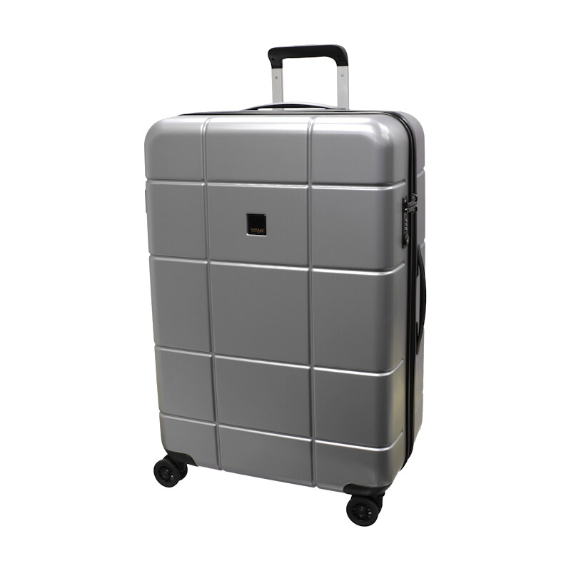 Cestovní kufr Titan Backstage 4W L 805404-56 stříbrná