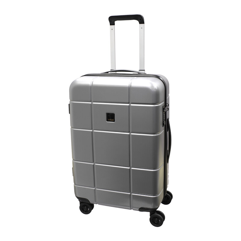 Cestovní kufr Titan Backstage 4W M 805405-56 stříbrná