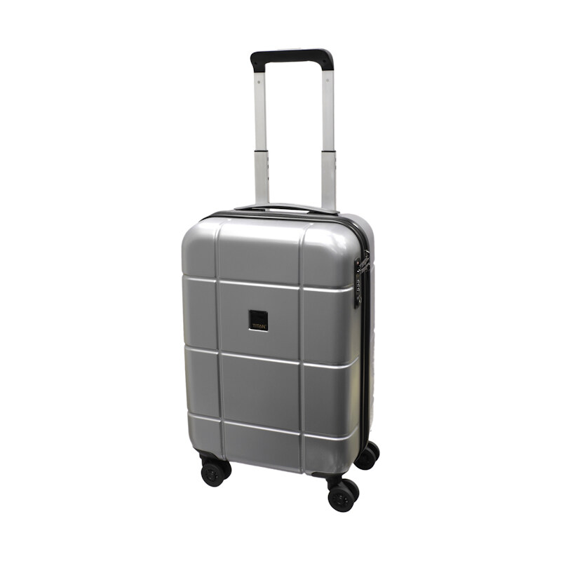 Cestovní kufr Titan Backstage 4W S 805406-56 stříbrná