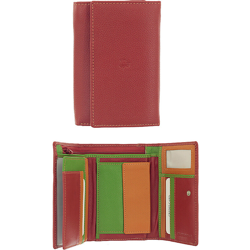 Peněženka Carraro Multicolour 838-MU-02 červená