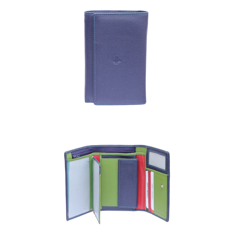 Peněženka Carraro Multicolour 838-MU-05 modrá