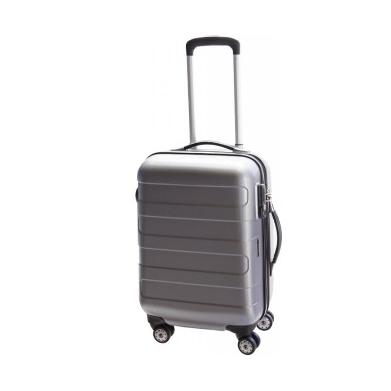 Cestovní kufr d&n S 8651-13 stříbrná