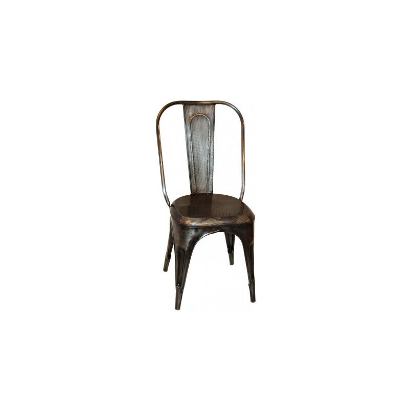 Industrial style, Lesklá vintage stolička 93x41x40cm (914)