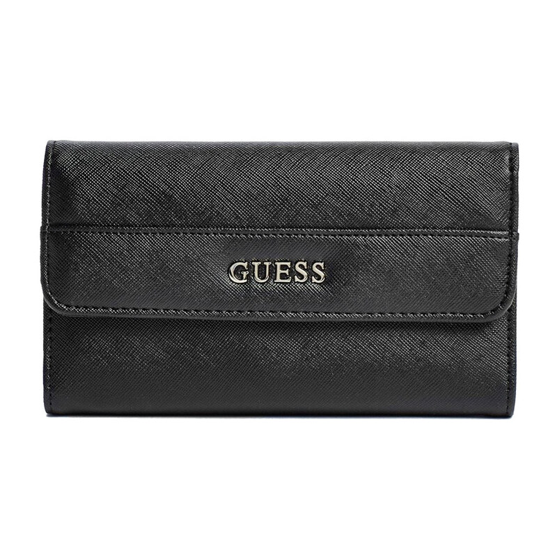 Guess Elegantní peněženka Alessandra Slim Wallet Black