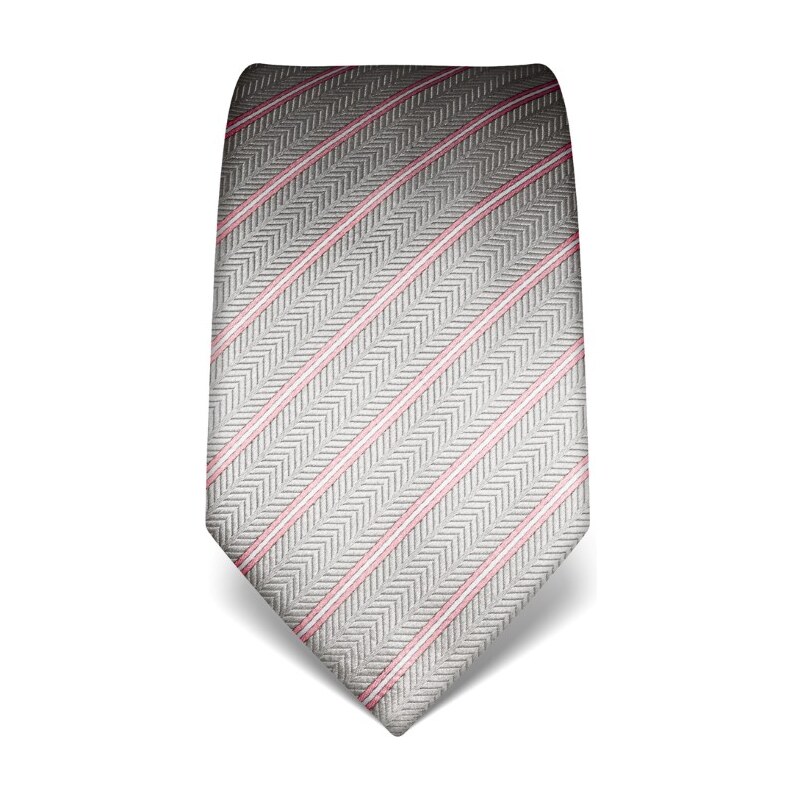Strukturovaná kravata Vincenzo Boretti 21942 - šedá