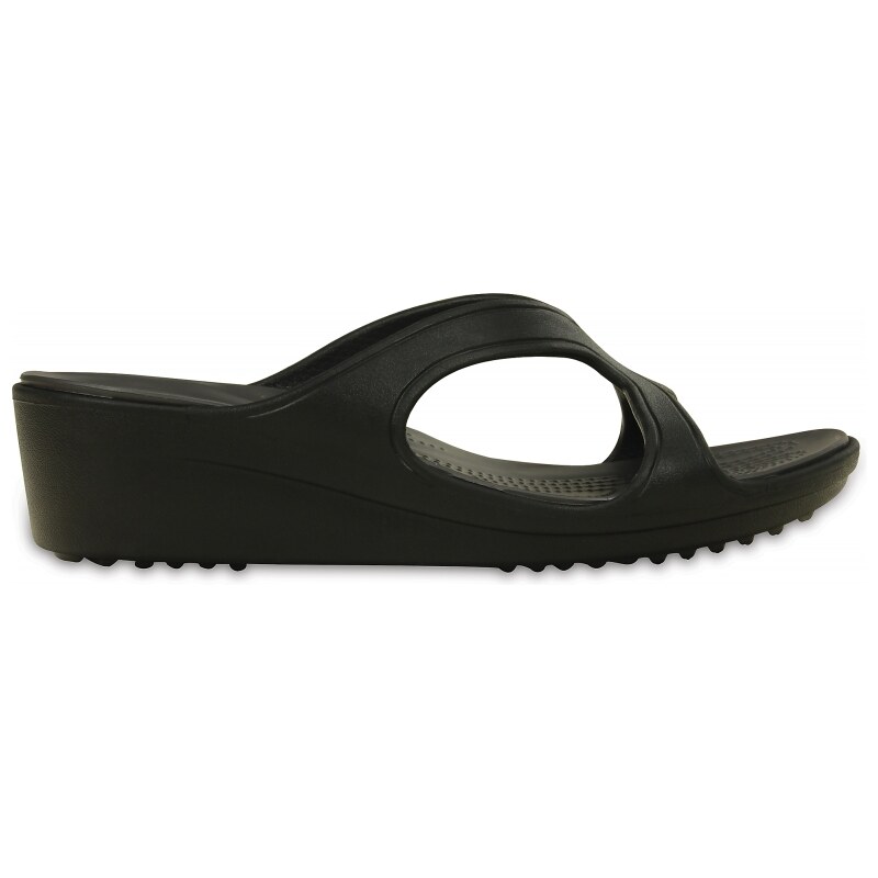 Crocs Sanrah Wedge Sandal Black/Graphite