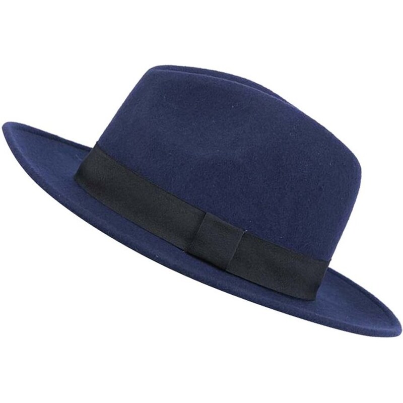 Tmavě modrý klobouk Pieces Ravinda