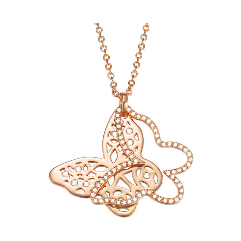 Esprit Dlouhý náhrdelník s motýlky ESPRIT-JW50219 ROSE