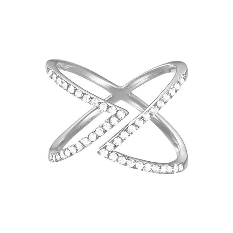 Esprit Fashion stříbrný prsten se zirkony ESPRIT-JW50217