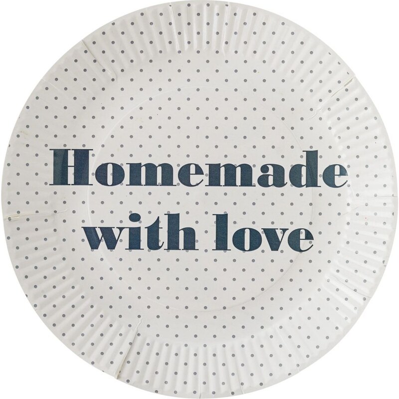 Bloomingville Papírové talíře Homemade - 8 ks