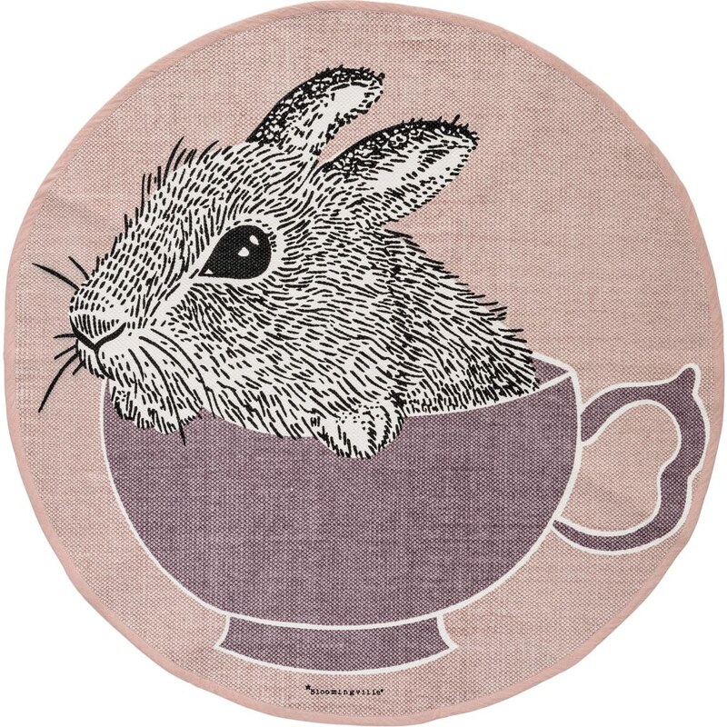 Bloomingville Kobereček Rabbit in a Purple Cup