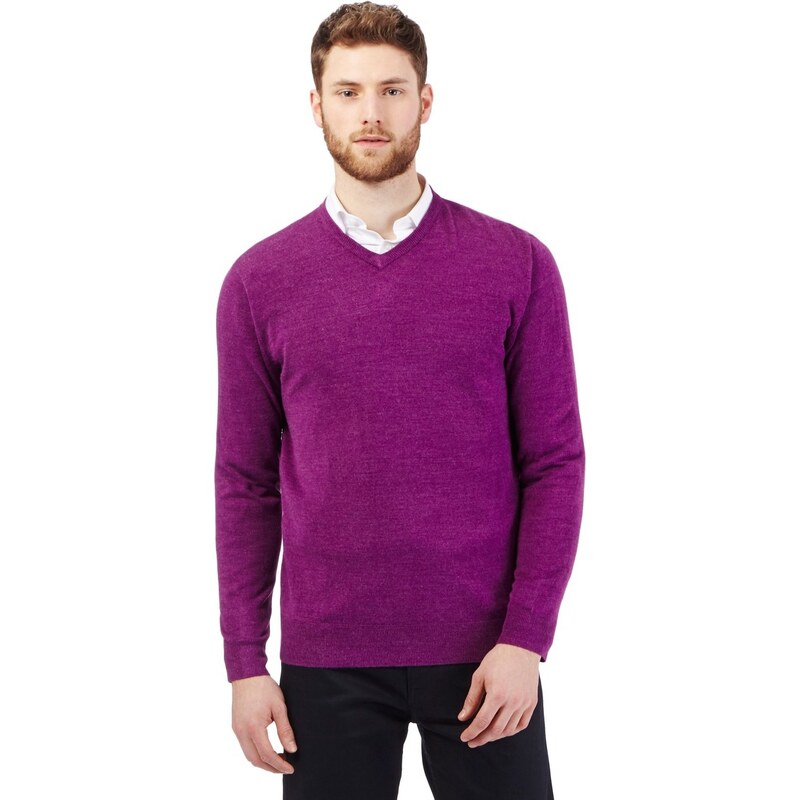 DASH Zářivě fialový svetr