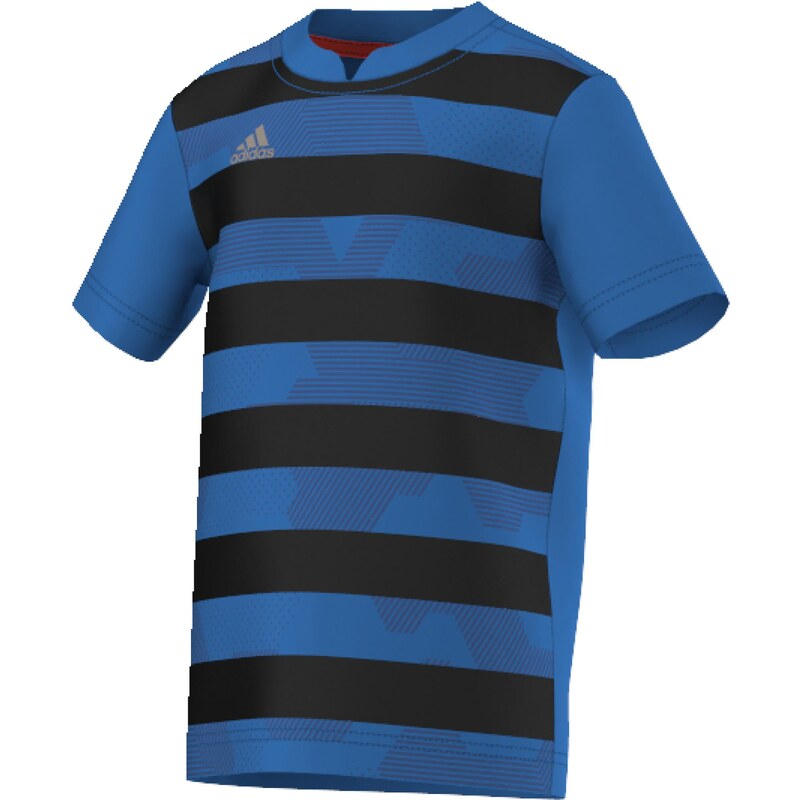 Adidas Chlapecké tričko TEAM FOOTBALL - modro-černé