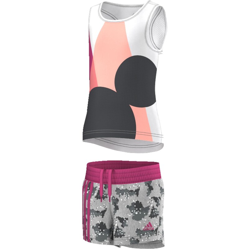 adidas Dívčí souprava trička a šortek - barevná