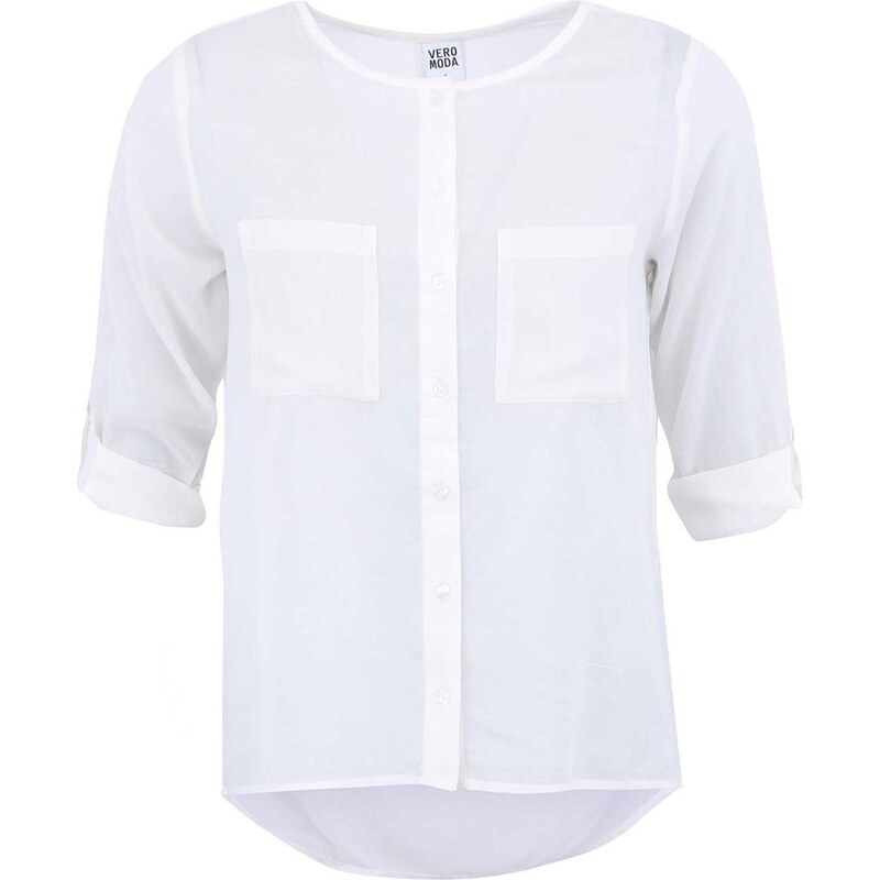 Bílá volnější košile Vero Moda Erina