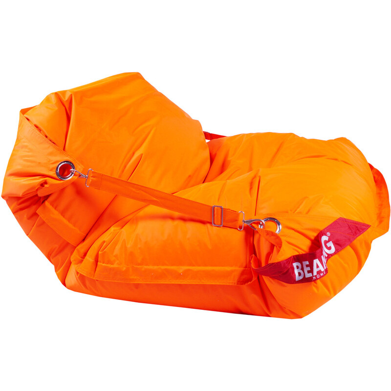 BeanBag Sedací pytel 189x140 comfort s popruhy fluo orange