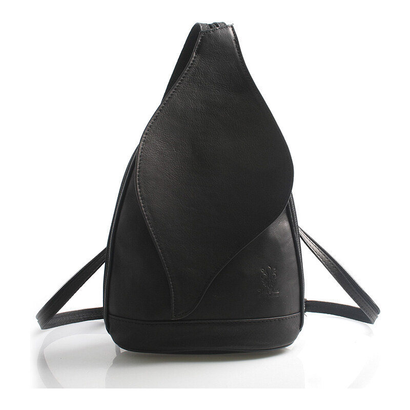 Dámský batoh černý kožený - ItalY Corynn černá