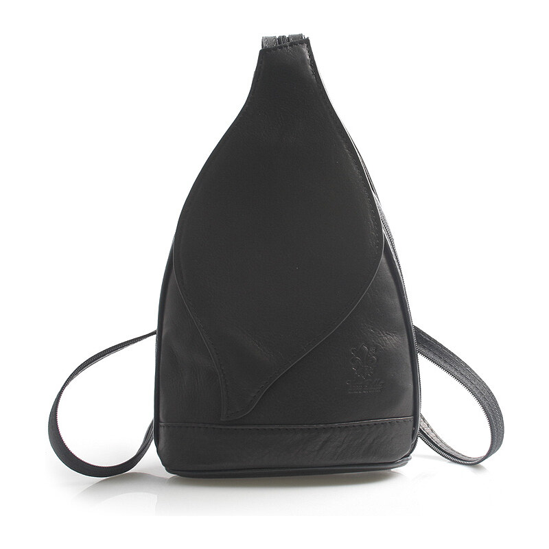 Dámský batoh černý kožený - ItalY Nova černá