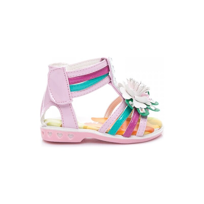 BONA Krásné růžové dětské sandály